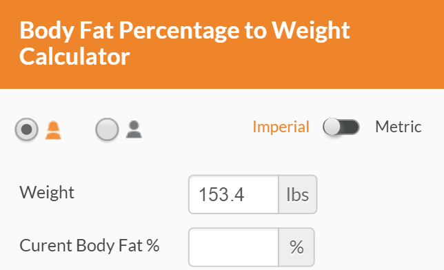 Bf Weight Chart